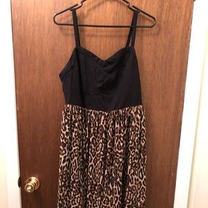 Leopard Print High/ Low Dress